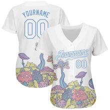 Load image into Gallery viewer, Custom 3D Pattern Design Colorful Flowers And Mushrooms Psychedelic Hallucination Authentic Baseball Jersey
