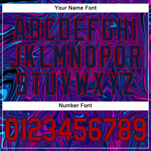 Load image into Gallery viewer, Custom 3D Pattern Design Abstract Interweaving Curved Fluid Art Authentic Baseball Jersey