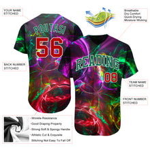 Load image into Gallery viewer, Custom 3D Pattern Design Abstract Fractal Rendering Authentic Baseball Jersey