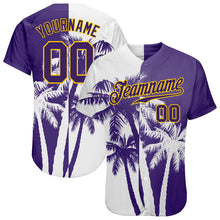 Load image into Gallery viewer, Custom 3D Pattern Design Hawaii Coconut Trees Authentic Baseball Jersey