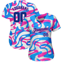 Load image into Gallery viewer, Custom 3D Pattern Design Music Festival Authentic Baseball Jersey