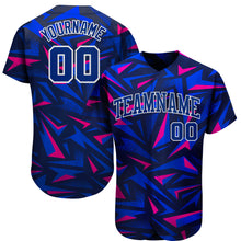 Load image into Gallery viewer, Custom 3D Pattern Design Music Festival Authentic Baseball Jersey