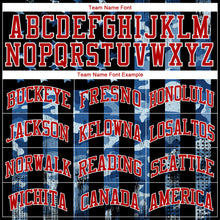 Load image into Gallery viewer, Custom Camo Royal Red-White 3D Salute To Service American Flag Authentic Baseball Jersey