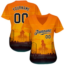Load image into Gallery viewer, Custom 3D Pattern Halloween Horror Night Authentic Baseball Jersey