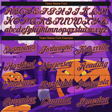 Load image into Gallery viewer, Custom 3D Pattern Halloween Pumpkins Horror Night Authentic Baseball Jersey