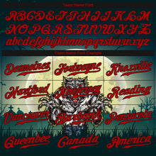 Load image into Gallery viewer, Custom 3D Pattern Halloween Trick Treat Horror Night Authentic Baseball Jersey