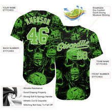Load image into Gallery viewer, Custom 3D Pattern Halloween Skulls Authentic Baseball Jersey