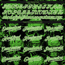 Load image into Gallery viewer, Custom 3D Pattern Halloween Skulls Authentic Baseball Jersey