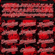 Load image into Gallery viewer, Custom 3D Pattern Halloween Skulls Authentic Baseball Jersey