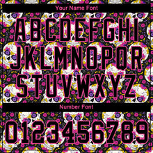 Load image into Gallery viewer, Custom 3D Pattern Halloween Skulls With Floral Authentic Baseball Jersey