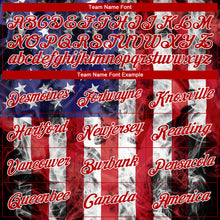 Load image into Gallery viewer, Custom Stitched White Red Royal-Black 3D American Flag Fashion Sports Pullover Sweatshirt Hoodie