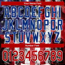 Load image into Gallery viewer, Custom Stitched White Red Royal-Black 3D American Flag Fashion Sports Pullover Sweatshirt Hoodie