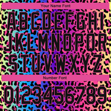 Load image into Gallery viewer, Custom Stitched Purple Black-Pink 3D Pattern Design Leopard Sports Pullover Sweatshirt Hoodie