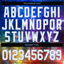 Load image into Gallery viewer, Custom Stitched Galactic White-Light Blue 3D Pattern Design Sports Pullover Sweatshirt Hoodie