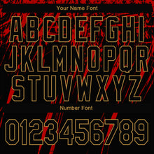 Load image into Gallery viewer, Custom Stitched Red Black-Old Gold 3D Pattern Design Sports Pullover Sweatshirt Hoodie