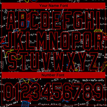 Load image into Gallery viewer, Custom Stitched Black Black Red-White 3D Pattern Design Math Sports Pullover Sweatshirt Hoodie