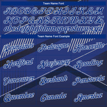 Load image into Gallery viewer, Custom Stitched Black Royal-White 3D Pattern Design Sports Pullover Sweatshirt Hoodie