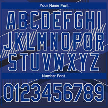 Load image into Gallery viewer, Custom Stitched Black Royal-White 3D Pattern Design Sports Pullover Sweatshirt Hoodie