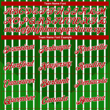 Load image into Gallery viewer, Custom Stitched Kelly Green Red Green-White 3D Pattern Design Sports Pullover Sweatshirt Hoodie