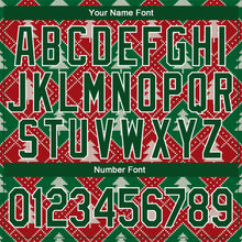 Load image into Gallery viewer, Custom Stitched Red Green-White 3D Christmas Trees Sports Pullover Sweatshirt Hoodie