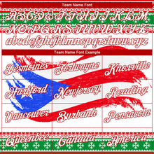 Load image into Gallery viewer, Custom Stitched Red White-Kelly Green 3D Puerto Rican Flag Sports Pullover Sweatshirt Hoodie