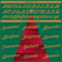 Load image into Gallery viewer, Custom Stitched Kelly Green Old Gold-Red 3D Christmas Tree Sports Pullover Sweatshirt Hoodie