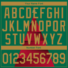 Load image into Gallery viewer, Custom Stitched Kelly Green Old Gold-Red 3D Christmas Tree Sports Pullover Sweatshirt Hoodie