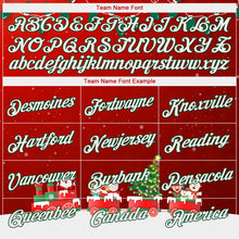 Load image into Gallery viewer, Custom Stitched Red White-Kelly Green 3D Christmas Sports Pullover Sweatshirt Hoodie
