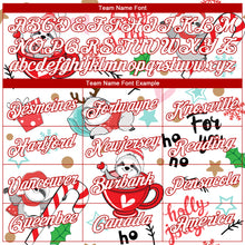 Load image into Gallery viewer, Custom Stitched White White-Red 3D Christmas Sloths Sports Pullover Sweatshirt Hoodie