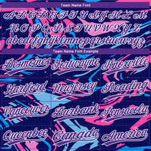 Load image into Gallery viewer, Custom Figure Purple-White 3D Pattern Design Authentic Baseball Jersey