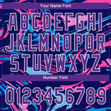 Load image into Gallery viewer, Custom Figure Purple-White 3D Pattern Design Authentic Baseball Jersey