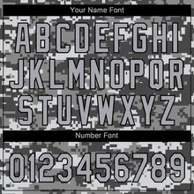 Load image into Gallery viewer, Custom Gray Gray Black-Camo 3D Pattern Design Authentic Baseball Jersey