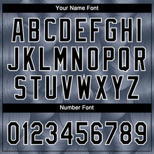 Load image into Gallery viewer, Custom Steel Gray Black-White 3D Pattern Design Authentic Baseball Jersey