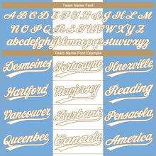 Load image into Gallery viewer, Custom Light Blue White-Old Gold 3D Argentinian Flag Authentic Baseball Jersey