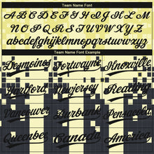 Load image into Gallery viewer, Custom Cream Black 3D Pattern Design Authentic Baseball Jersey