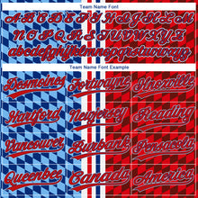 Load image into Gallery viewer, Custom Figure Red-Royal 3D Pattern Design Authentic Baseball Jersey