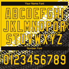 Load image into Gallery viewer, Custom Gold Gold-Black 3D Pattern Design Authentic Baseball Jersey