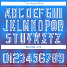 Load image into Gallery viewer, Custom Royal Light Blue-Red 3D Pattern Design Authentic Baseball Jersey