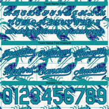 Load image into Gallery viewer, Custom Cream Teal-Royal 3D Pattern Lobsters Authentic Basketball Shorts