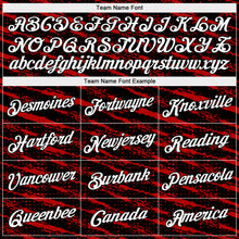 Load image into Gallery viewer, Custom Red White-Black Authentic City Edition Basketball Jersey