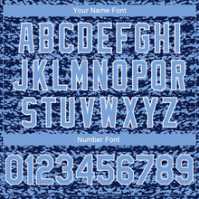 Load image into Gallery viewer, Custom Navy Light Blue-White Authentic City Edition Basketball Jersey