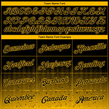 Load image into Gallery viewer, Custom Black Gold Fade Fashion Authentic City Edition Basketball Jersey