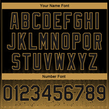 Load image into Gallery viewer, Custom Black Old Gold Fade Fashion Authentic City Edition Basketball Jersey