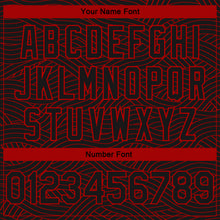 Load image into Gallery viewer, Custom Black Red Authentic City Edition Basketball Jersey