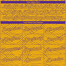 Load image into Gallery viewer, Custom Gold Purple Authentic City Edition Basketball Jersey