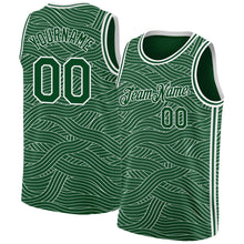 Load image into Gallery viewer, Custom Green White Authentic City Edition Basketball Jersey