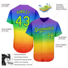 Load image into Gallery viewer, Custom Rainbow For Pride Month Love Is Love LGBT 3D Authentic Baseball Jersey
