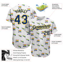Load image into Gallery viewer, Custom Rainbow For Pride Month Love Is Love LGBT 3D Authentic Baseball Jersey