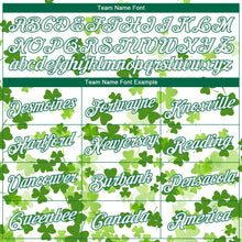 Load image into Gallery viewer, Custom White Kelly Green 3D Pattern Design St. Patrick's Day Performance T-Shirt