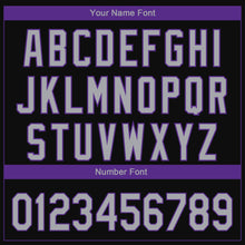 Load image into Gallery viewer, Custom Black Gray-Purple 3D Sacramento City Edition Fade Fashion Authentic Baseball Jersey